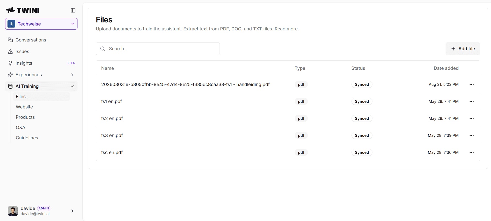 Techweise: Useful before and after delivery. — original Twini screenshot 1